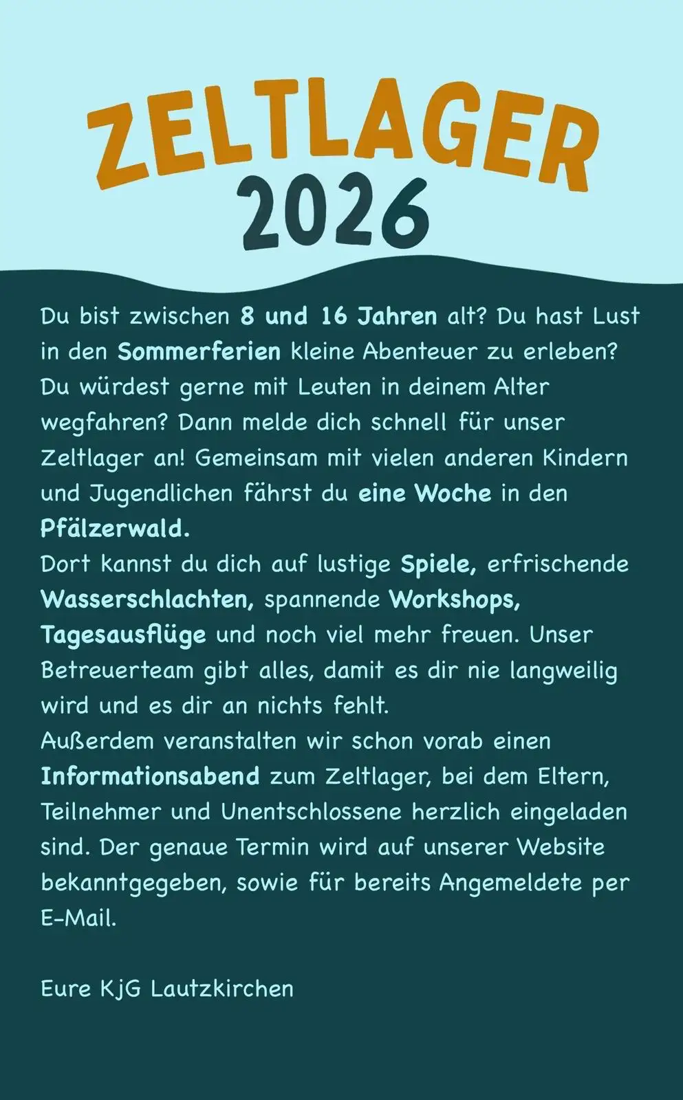 Rückseite Flyer Zeltlager 2026