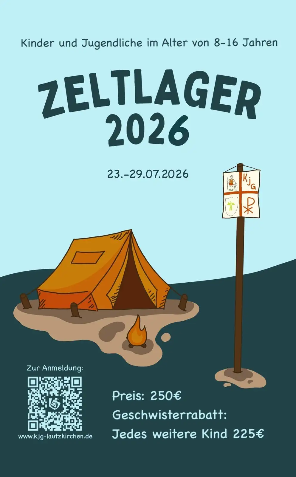 Vorderseite Flyer Zeltlager 2026