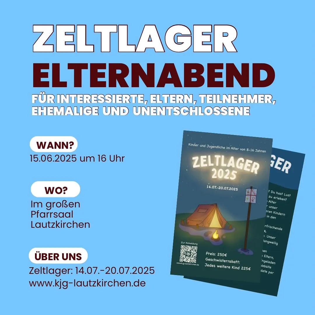 Zeltlager 2025 Elternabend