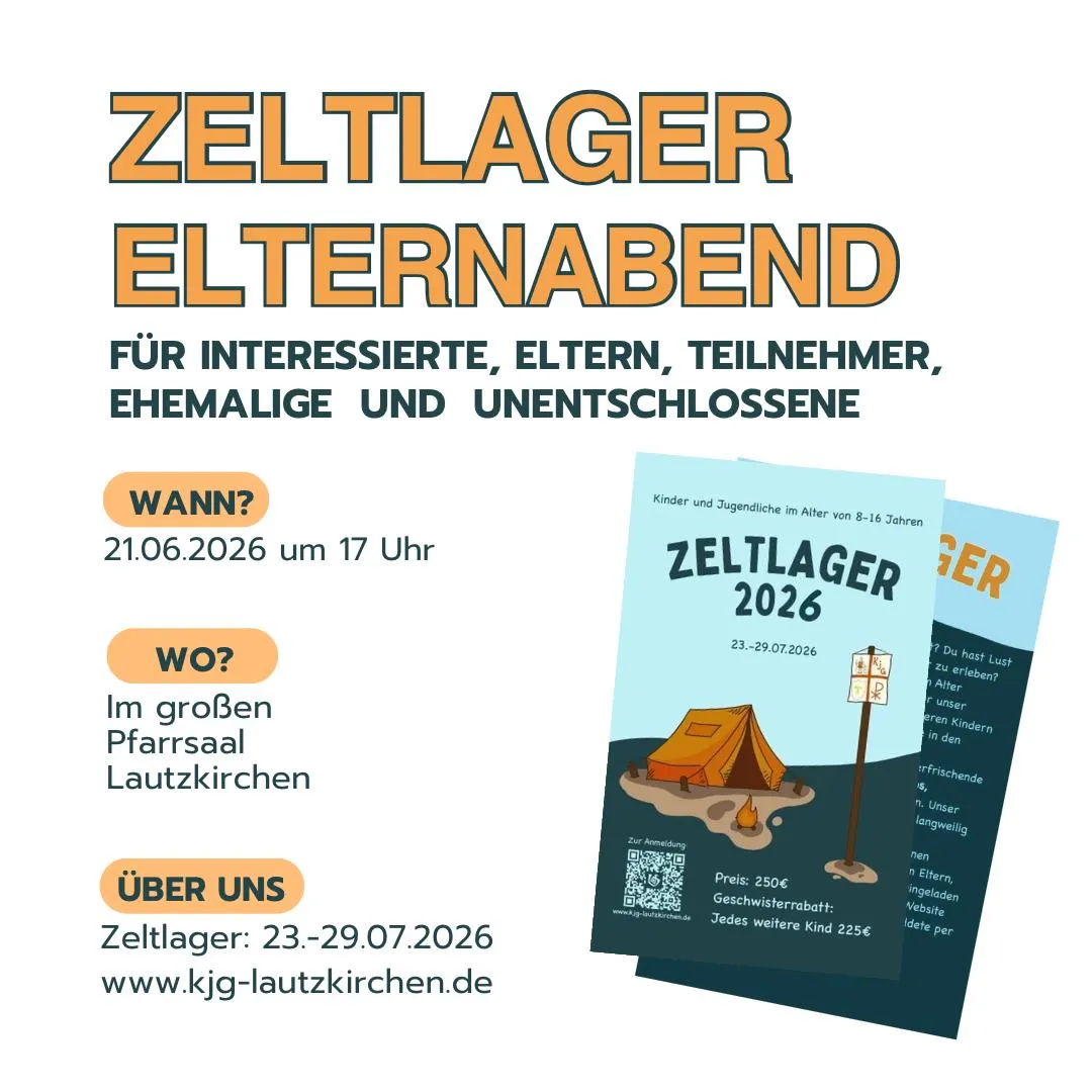 Zeltlager 2026 Elternabend